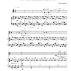 A picture of the first page of the score for Cretoxyrhina.