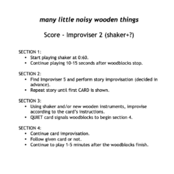 descriptions for one of the improviser parts
