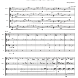 first page of the score for tswb